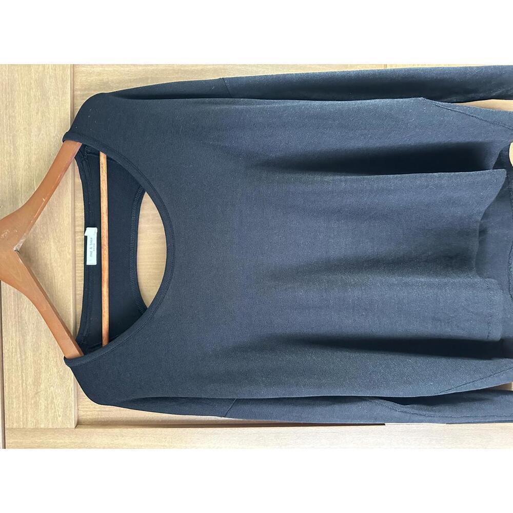 Rag & Bone Black Long Sleeve with Keyhole Cutout Back Women’s size Small​ - Picture 4 of 10